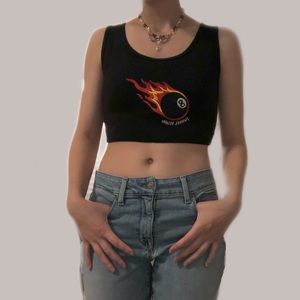 Black 8ball tunnel vision tank top